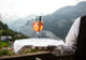 Glass of wine being held by waiter